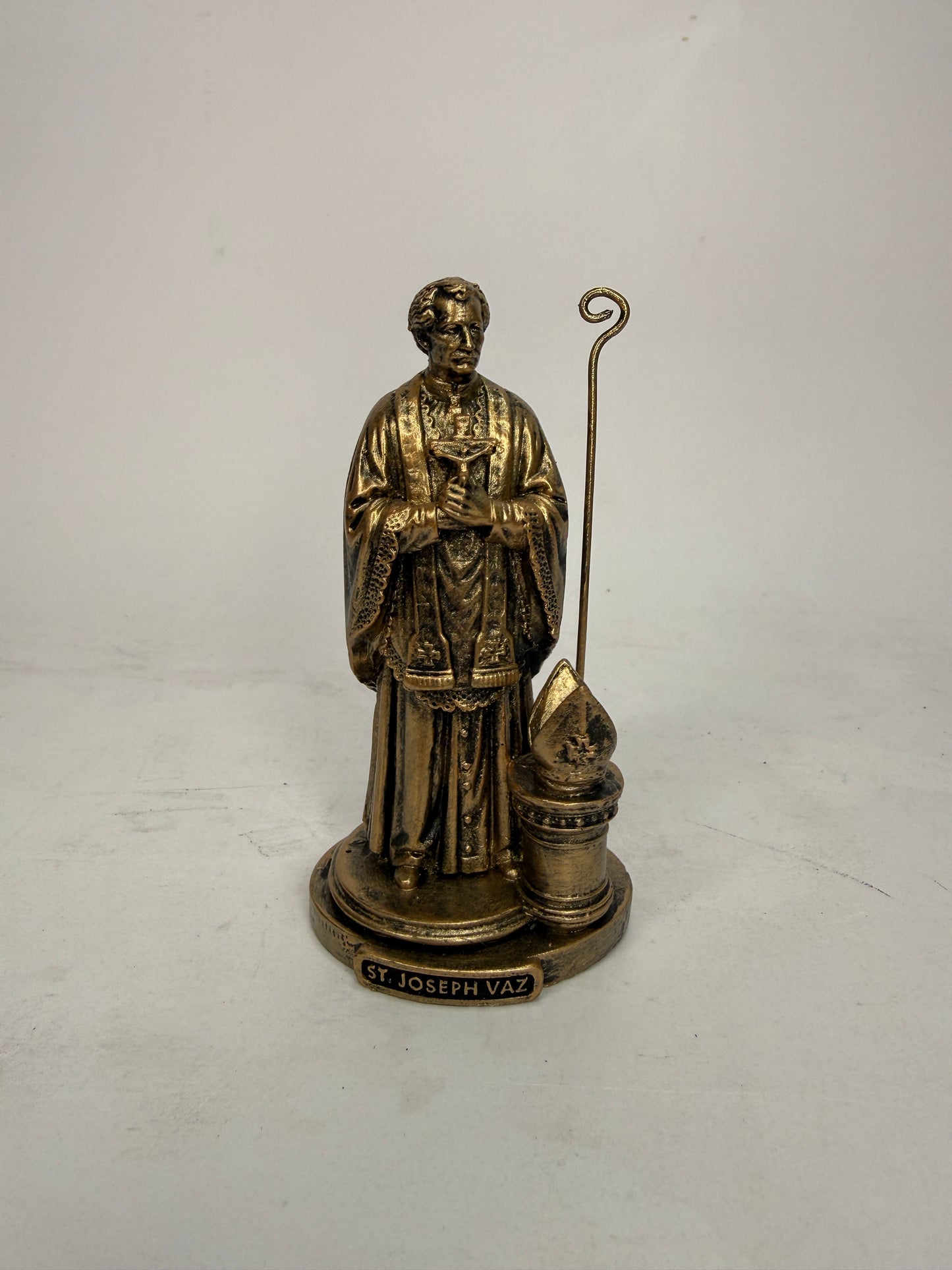 Saint Joseph Vaz - 3.5" Bronze Finish Resin Statue (V1442)