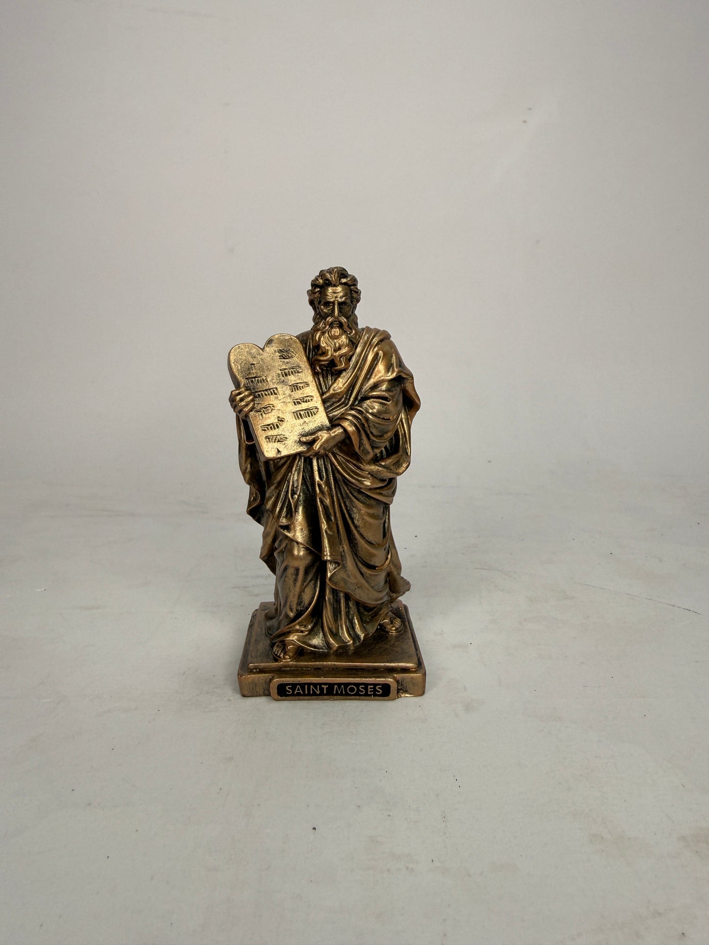 Saint Moses - 3.5" Bronze Finish Resin Statue (V1468)