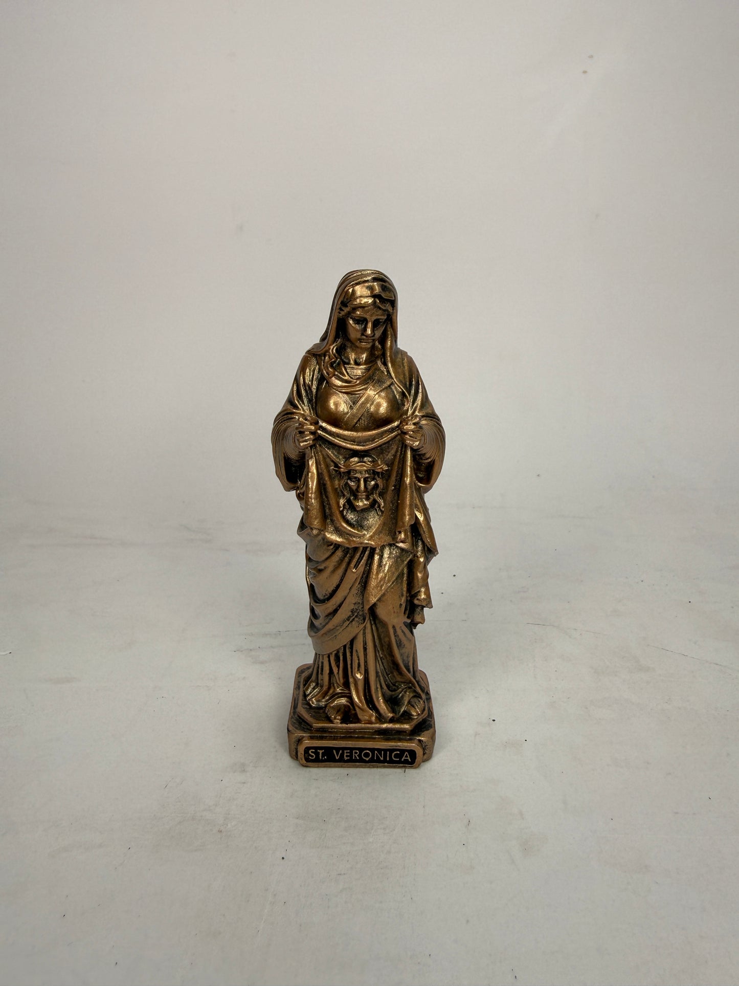 Saint Veronica - 3.5" Bronze Finish Resin Statue (V1469)