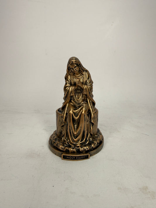 Holy Mary - 3.5" Bronze Finish Resin Statue (V1462)