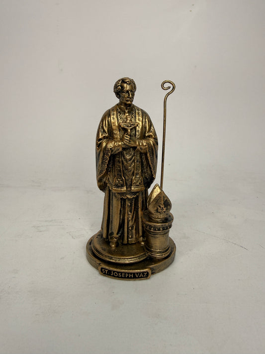 Saint Joseph Vaz - 3.5" Bronze Finish Resin Statue (V1442)