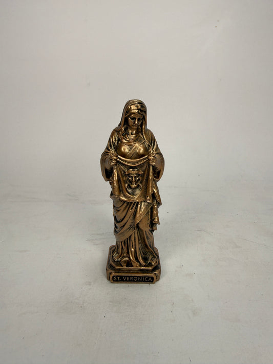 Saint Veronica - 3.5" Bronze Finish Resin Statue (V1469)