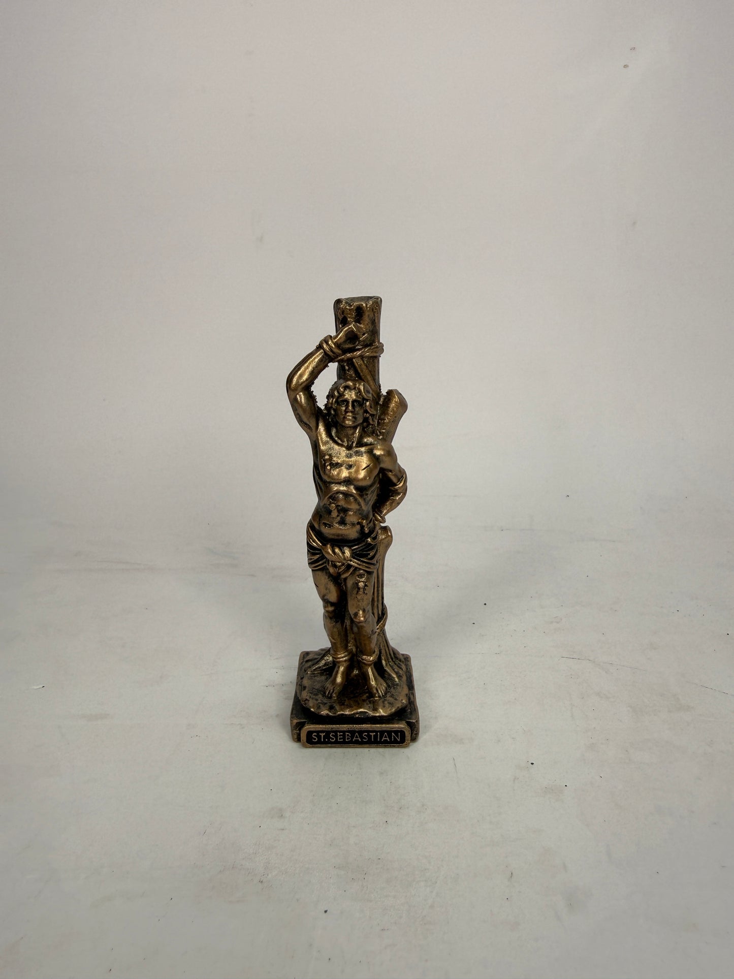 Saint Sebastian - 3.5" Bronze Finish Resin Statue (V1467)