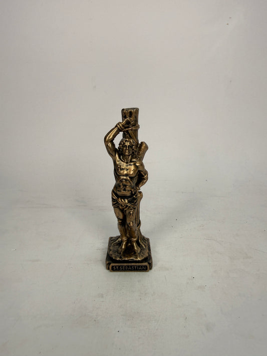 Saint Sebastian - 3.5" Bronze Finish Resin Statue (V1467)